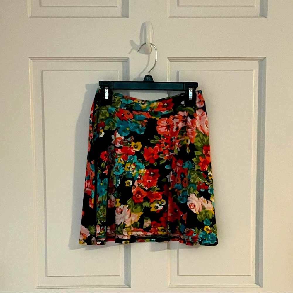 Wet Seal Floral Cotton Skirt